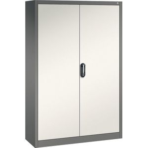 C+P ACURADO universele kast, b x d = 1200 x 400 mm, vulkaangrijs/parelwit