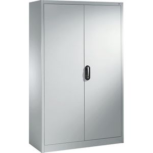 C+P ACURADO universele kast, b x d = 1200 x 500 mm, blank aluminiumkleurig/blank aluminiumkleurig