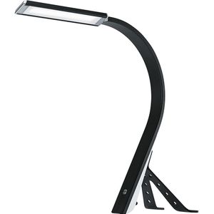 Hansa LED-tafellamp SWING, dimbaar, lampenkop draaibaar, standvoet, zwart
