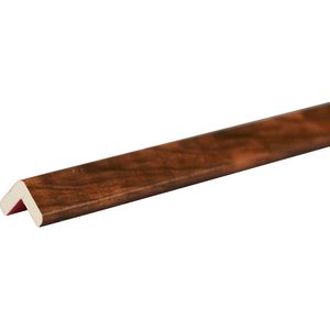 SHG Knuffi®-hoekbescherming, type E, stuk van 1 m, gecoat hout cherry