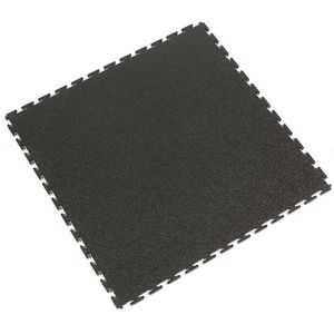 COBA PVC-vloertegels Tough-Lock, met gestructureerd oppervlak, VE = 8 stuks, zwart