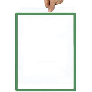 Frame met transparante folie, papierformaat A5, VE = 10 stuks, magnetisch, groen