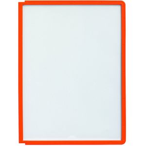 DURABLE Transparante zichtmap met profiellijst, voor A4, VE = 10 stuks, oranje, vanaf 3 VE