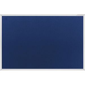 magnetoplan Prikbord, vilt, blauw, b x h = 600 x 450 mm