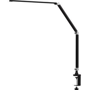 Hansa LED-klemlamp RAY, dimbaar, met afstandsbediening, zwart, 600 lm