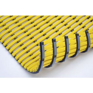 EHA Mat voor vochtige ruimtes, antibacterieel, rol à 10 m, geel, breedte 1200 mm
