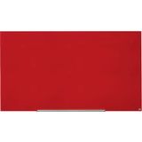nobo Glazen whiteboard WIDESCREEN, 85'' - b x h = 1883 x 1059 mm, rood
