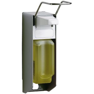 CWS Universele dispenser, 0,5 l, wandbevestiging, met armhendel van roestvast staal, instelbare dosering