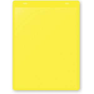 Documenthoezen, zelfklevend, A5 staand, VE = 50 stuks, geel