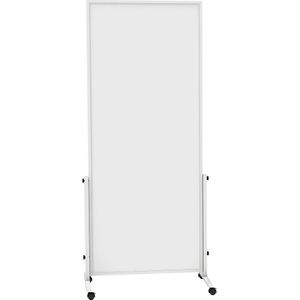 MAUL Whiteboard MAUL®solid easy2move, mobiel, h x d = 1965 x 640 mm, wit, bord-h x b = 1800 x 750 mm