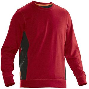 Leipold+Döhle Sweatshirt, rood/zwart, maat XXXL