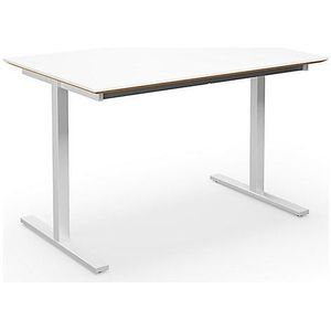 Multifunctionele tafel DUO-T Trend, recht blad, diepte 800 mm, breedte 1200 mm, wit / wit