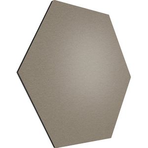 Chameleon Design prikbord zeshoekig, kurk, b x h = 600 x 600 mm, taupe