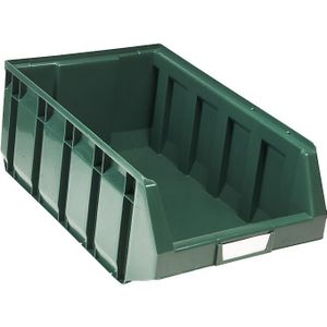 Magazijnbak van polyethyleen, l x b x h = 485 x 298 x 189 mm, groen, VE = 12 stuks