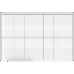 MAUL Planbord, jaarplanner, weergave 2 x 6 maanden, breedte 1500 mm