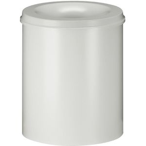 Veiligheidsprullenbak, staal, zelfdovend, inhoud 80 l, h x Ø = 540 x 465 mm, bak wit / zelfdovend deksel wit