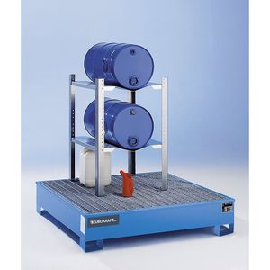 eurokraft pro Stelling voor vaten en kleine emballages, met 2 vathouders 60 l, h x b x d = 900 x 698 x 608 mm
