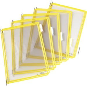Tarifold Transparante zichtmap, VE = 10 stuks, voor A4, geel, vanaf 3 VE