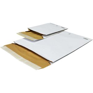 ratioform terra Papieren noppenzak wit, terra, met zijvouw, inwendige l x b = 390 x 275 mm, VE = 100 stuks, vanaf 10 VE