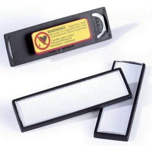 DURABLE CLIP CARD met magneet, h x b = 17 x 67 mm, zwart, VE = 25 stuks