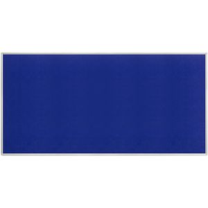 Prikbord, vilt, blauw, b x h = 2000 x 1000 mm
