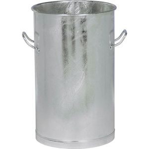 Plaatstalen ton, inhoud 60 l, hoogte x buiten-Ø bovenaan 630 x 380 mm, zonder deksel, vanaf 5 stuks