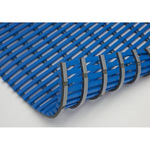 EHA Mat voor vochtige ruimtes, antibacterieel, per str. m, blauw, breedte 1200 mm