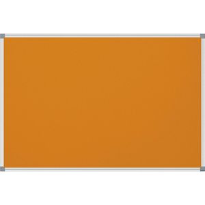 MAUL Pinboard STANDARD, bekleding van vilt, oranje, b x h = 900 x 600 mm