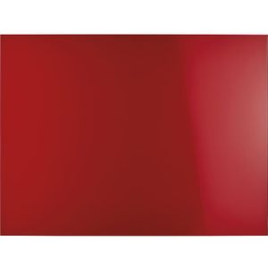 magnetoplan Designbord van glas, magnetisch, b x h = 1200 x 900 mm, kleur intensief rood