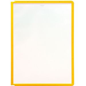 DURABLE Transparante zichtmap met profiellijst, voor A4, VE = 10 stuks, geel