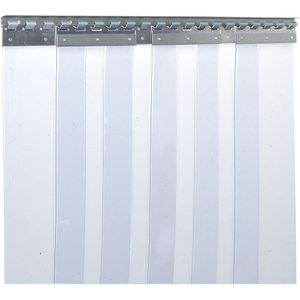 Strokengordijn, prijs/m², breedte x dikte = 200 x 2 mm, overlapping 2 haken = 77 mm