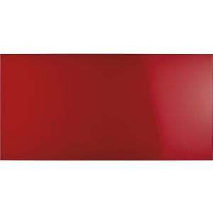 magnetoplan Designbord van glas, magnetisch, b x h = 2000 x 1000 mm, kleur intensief rood