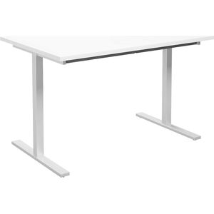 Multifunctionele tafel DUO-T, recht blad, b x d = 1200 x 800 mm, wit, wit
