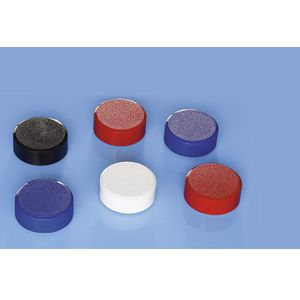 MAUL Krachtige magneten, VE = 60 stuks, Ø 34 mm, hechtkracht 2 kg, kleurrijk gesorteerd, wit, rood, blauw, zwart