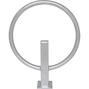 Aanleunbeugel GIRO, ronde buis 48/3 mm, thermisch verzinkt voor boutbevestiging