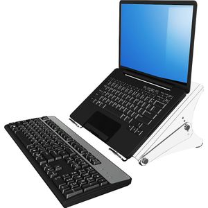 Dataflex Notebookstandaard ERGONOTE®, voor notebooks tot 15,4'', transparant acryl