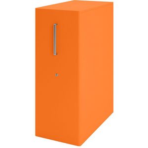 BISLEY Assistentiemeubel Tower™ 4, met bovenblad, rechtsstaand, 4 legborden, oranje