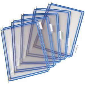 Tarifold Transparante zichtmap, VE = 10 stuks, voor A4, blauw