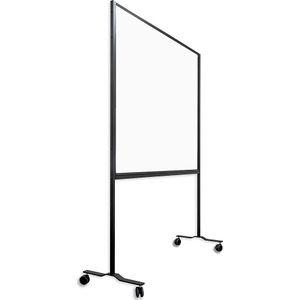 eurokraft pro Mobiel whiteboard WORKBOARD, staal, gelakt, b x h = 1500 x 1200 mm