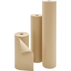 ratioform economy Pakpapier op rol, breedte 1000 mm, bruin, lengte 100 m, 80 g/m²