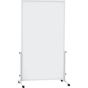 MAUL Whiteboard MAUL®solid easy2move, mobiel, h x d = 1965 x 640 mm, wit, bord-h x b = 1800 x 1000 mm