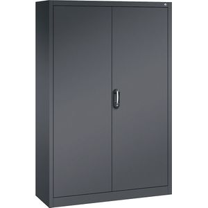C+P ACURADO universele kast, b x d = 1200 x 400 mm, zwartgrijs/zwartgrijs