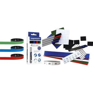 magnetoplan Toebehorenset 1, voor jaarplanner MANAGER, magneten, markers, magneetband, U-vormige profielen met etiketten, cutter