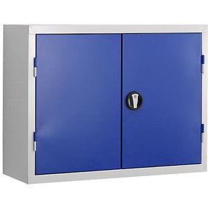 Gereedschapshangkast, deurbinnenzijde van perforatieplaat, gentiaanblauw RAL 5010