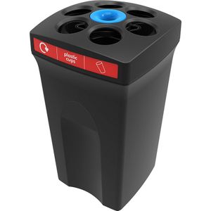 Bekerverzamelaar EnviroCup, voor plastic bekers, met rode markering
