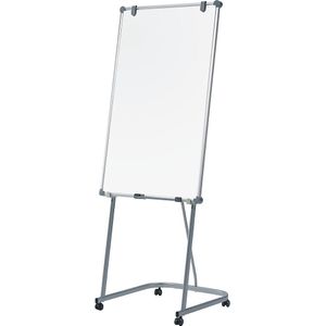 MAUL Whiteboard, verrijdbaar, in hoogte verstelbaar, b x h = 750 x 1200 mm