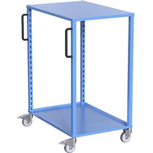 eurokraft pro Euro-transportwagen CustomLine, voor bak-l x b = 600 x 800 mm, zonder bakken, blauw