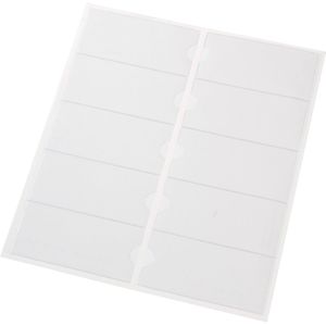 EICHNER Transparante hoes, zelfklevend, transparant, h x b = 55 x 115 mm, VE = 100 stuks