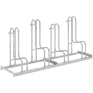 Fietsenrek, enkelzijdig, bandbreedte tot 64 mm, 4 parkeerplaatsen