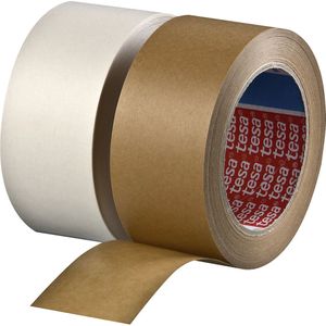 tesa Papieren verpakkingstape Premium, tesa® 4313 PV12, VE = 24 rollen, bruin, bandbreedte 75 mm